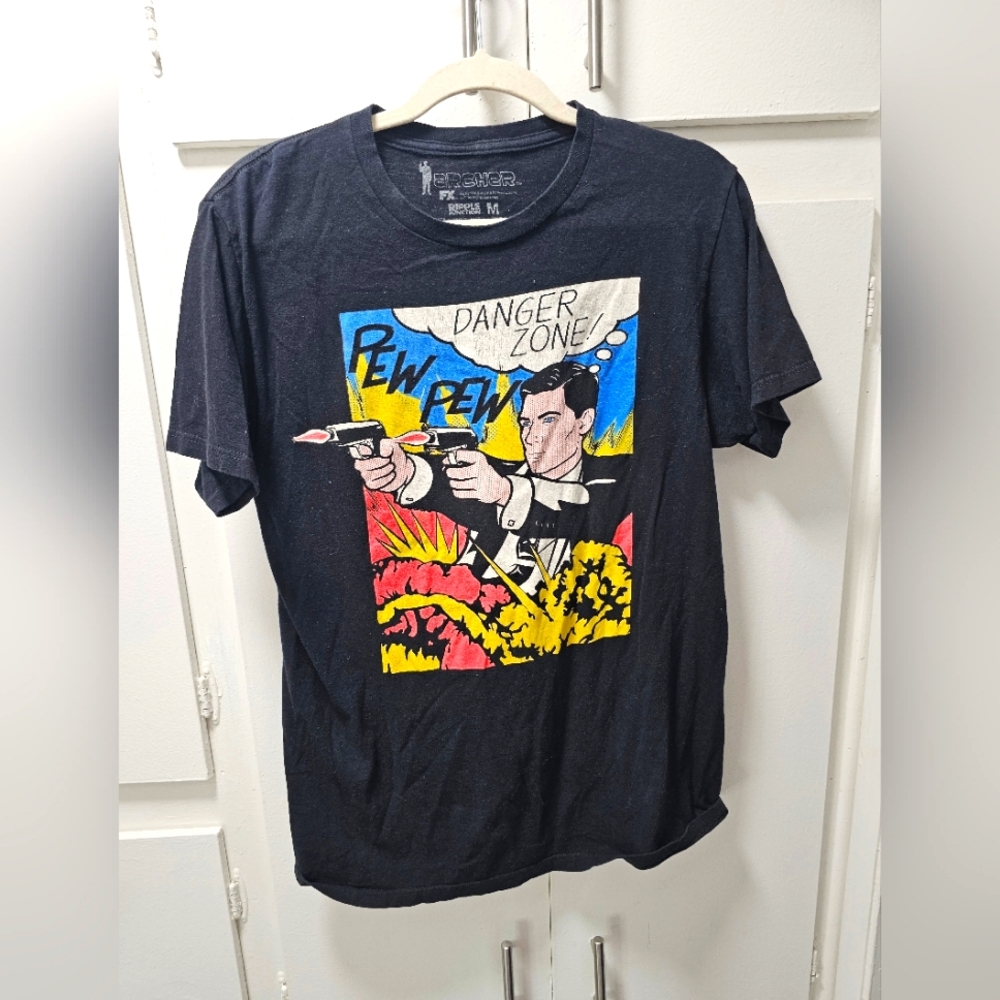 ARCHER danger zone graphic tee shirt